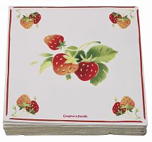 салфетки бумажные клубника comptoir de famille в Архангельске