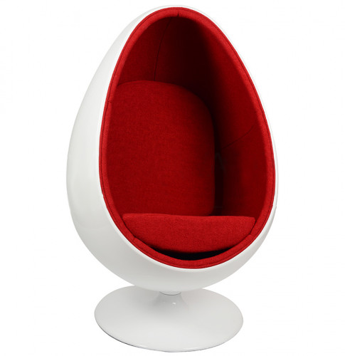 кресло ovalia egg style chair красное в Архангельске