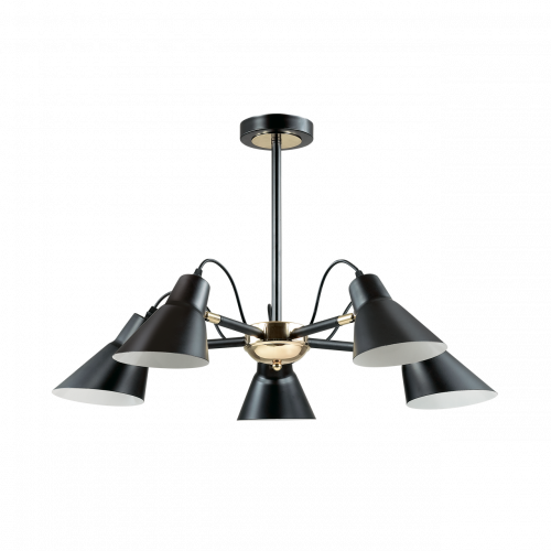 потолочная люстра lumion naomi 3709/5c черная в Архангельске