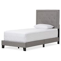 кровать paris linen upholstered gray 120х200 в Архангельске