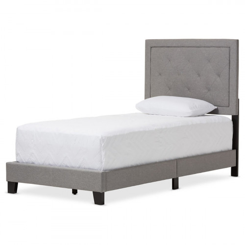 кровать paris linen upholstered gray 120х200 в Архангельске
