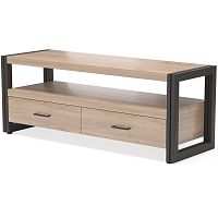 тумба под tv neo loft с двумя ящиками темно-коричневая в Архангельске