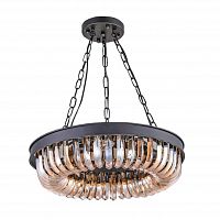 люстра terra black amber d50 черная, стекло янтарного цвета в Архангельске