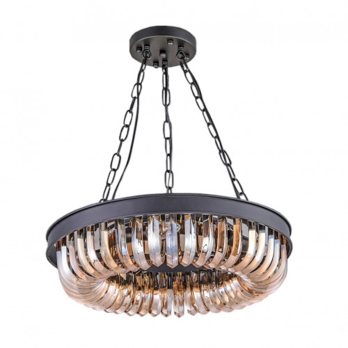 люстра terra black amber d50 черная, стекло янтарного цвета в Архангельске