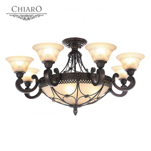 потолочная люстра chiaro айвенго 382012812 бежевая в Архангельске