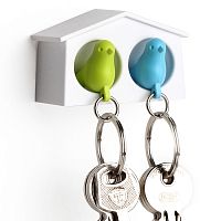 держатель+брелок для ключей двойной mini sparrow зеленый-голубой в Архангельске