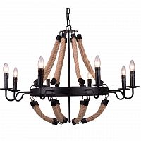 подвесная люстра arte lamp marsiglia a8956lm-8bk в Архангельске