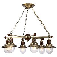подвесная люстра arte lamp sailor a4524lm-6ab в Архангельске