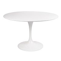 стол eero saarinen style tulip table mdf d110 глянцевый белый в Архангельске