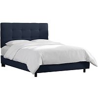 кровать двуспальная с мягкой спинкой 180х200 синяя alice tufted blue в Архангельске