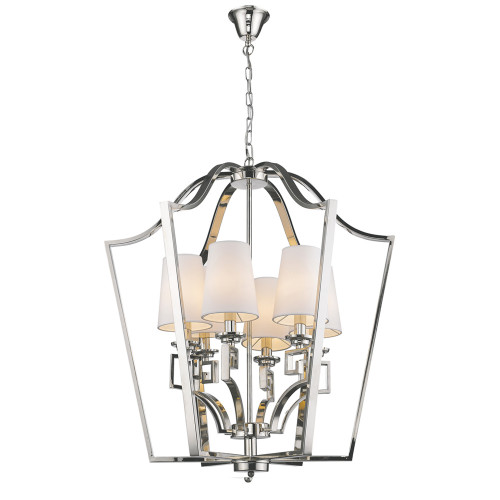 люстра presidential 6 от delight collection белая/никель в Архангельске