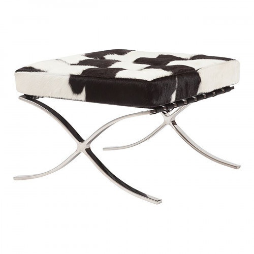 оттоманка barcelona stool бело-черная в Архангельске
