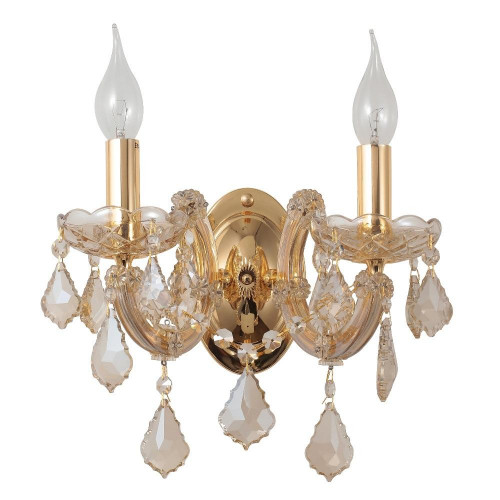 бра crystal lux ines ap2 gold/amber в Архангельске