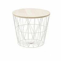 стол-корзина flora m белый в Архангельске
