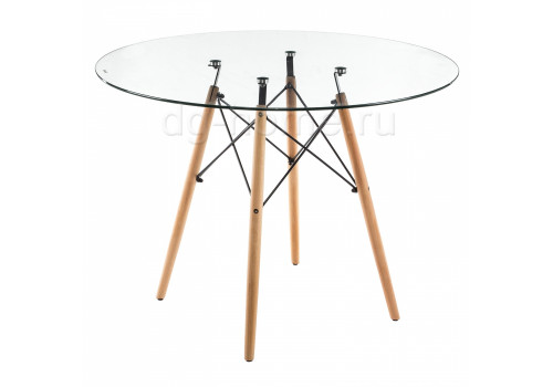 стол стеклянный nixon (eames style) натуральное дерево в Архангельске