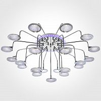 потолочная люстра eurosvet spider 80109/21 хром/синяя+фиолетовая хром в Архангельске