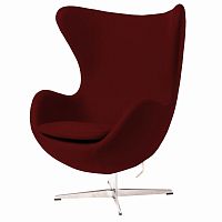 кресло egg chair бордовое с вкраплениями в Архангельске
