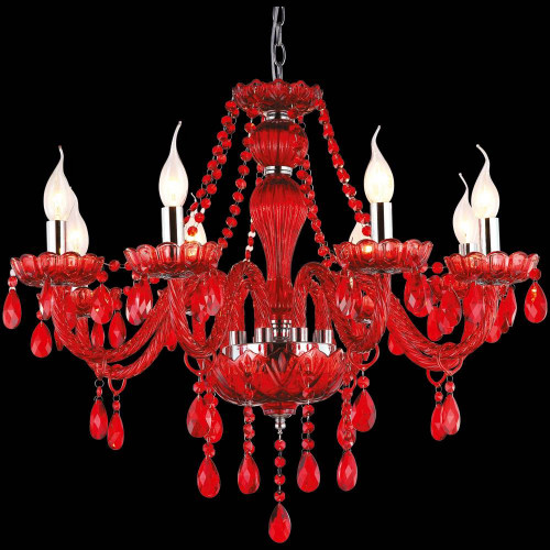 подвесная люстра arte lamp teatro a3964lm-8rd в Архангельске