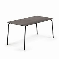 tramp table 160x80 черный, черный полицемент от la forma (ex julia grup) в Архангельске