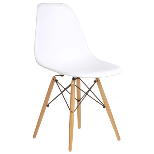 стул деревянный pc-015 белый (eames style) в Архангельске