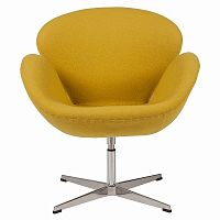 кресло swan chair желтое в Архангельске