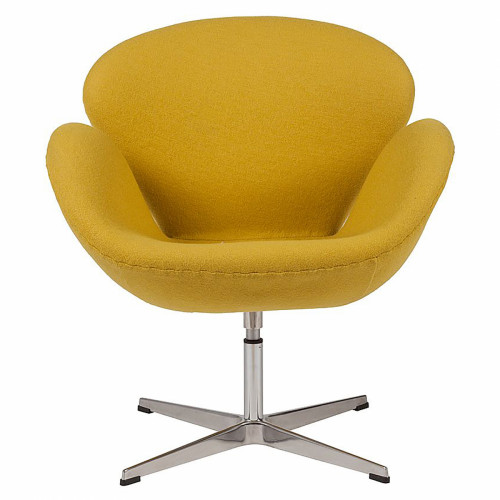кресло swan chair желтое в Архангельске