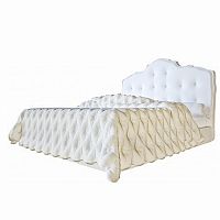 кровать двуспальная 160х200 белая из экокожи palace в Архангельске