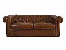 диван chesterfield прямой коричневый в Архангельске