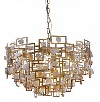 подвесная люстра crystal lux diego sp9 d600 gold в Архангельске