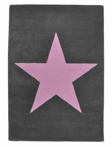 ковер wool star темно-серый-розовый в Архангельске