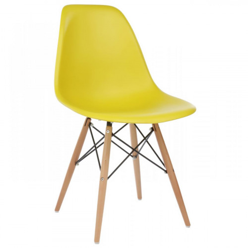 стул деревянный eames pc-015 yellow в Архангельске