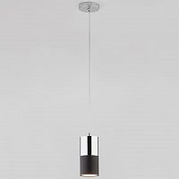 подвесной светильник eurosvet mini topper 50146/1 хром/черный в Архангельске