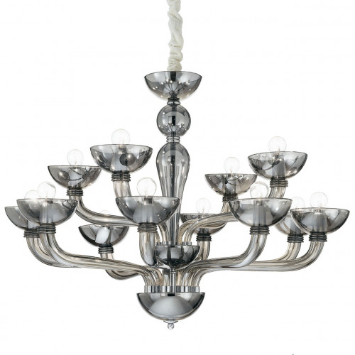 подвесная люстра ideal lux casanova sp12 fume в Архангельске