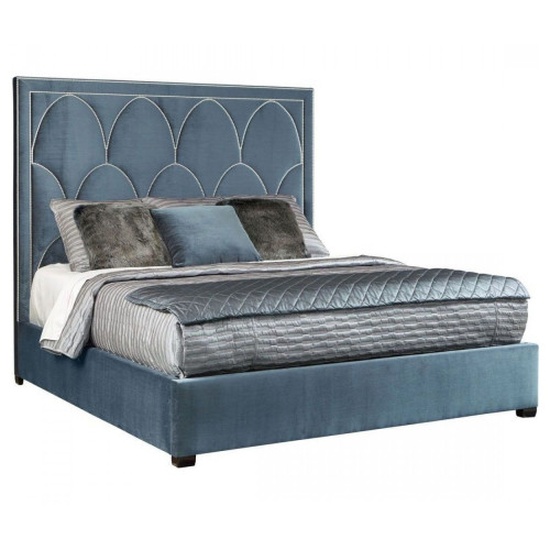 кровать двуспальная 180х200 голубая petals queen в Архангельске