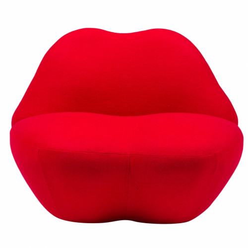 кресло губы heller kiss красный кашемир в Архангельске