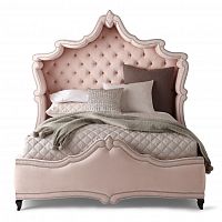 кровать двуспальная 180х200 розовая с каретной стяжкой imperial в Архангельске
