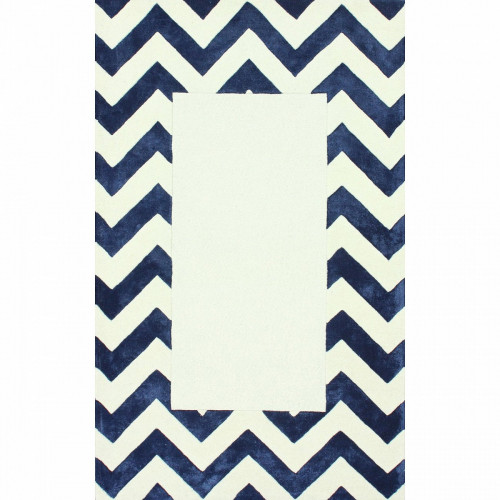 ковер zig zag синий с квадратом 120х180 в Архангельске