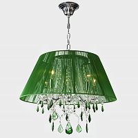подвесная люстра eurosvet 3125/5 хром/зелёный strotskis в Архангельске