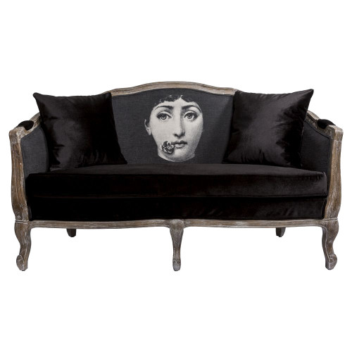 диван «комплимент» fornasetti прямой черный в Архангельске