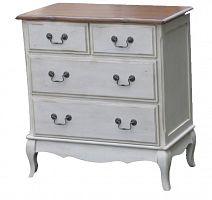 комод квадратный mobilier de maison белый, коричневый в Архангельске