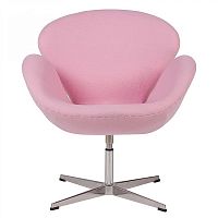 кресло swan chair светло-розовое в Архангельске