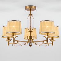 потолочная люстра eurosvet amalfi 60081/5 золотая бронза в Архангельске