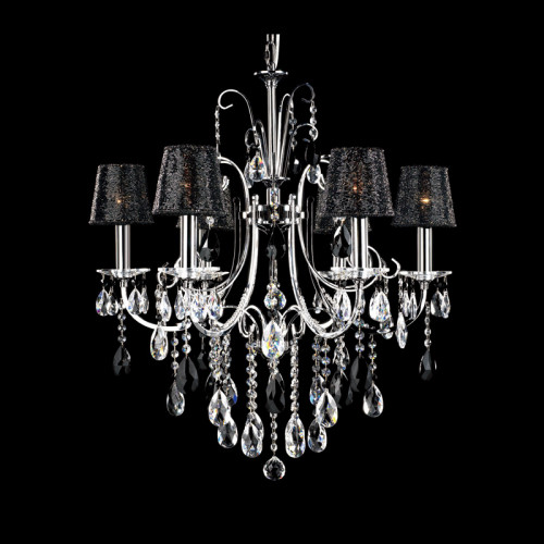 люстра md92721-6a от illuminati прозрачная/черная/ хром в Архангельске