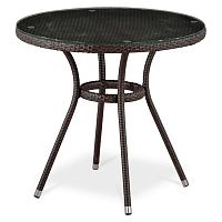 стол из иск. ротанга t283ant-w51-d80 brown в Архангельске