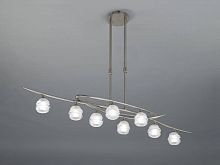 подвесная люстра mantra loop satin nickel 1810 в Архангельске