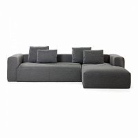 диван blok sofa 3 правый угол темно-серый от la forma (ex julia grup) в Архангельске