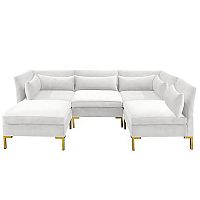 диван zara sectional угловой белый в Архангельске