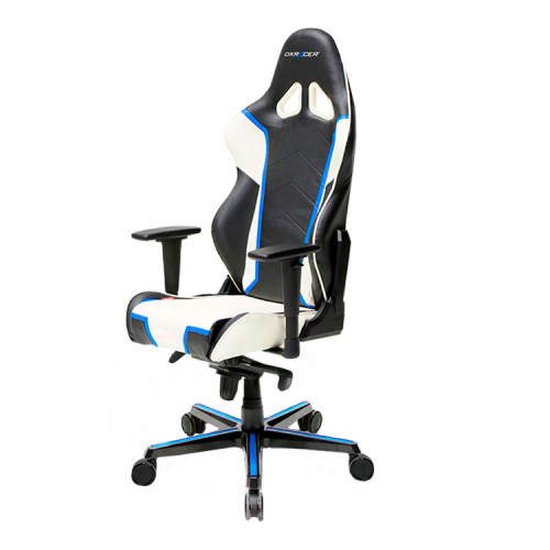 кресло геймерское dxracer racing черно-бело-синее в Архангельске
