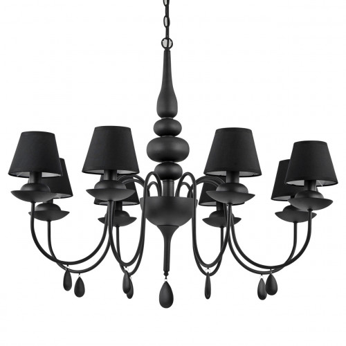подвесная люстра ideal lux blanche sp8 nero в Архангельске