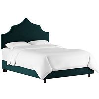 кровать двуспальная 160х200 зеленая camille light peacock velvet в Архангельске